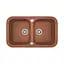 Кухонная мойка Adamant Twins 765x470x190 terra-cotta 306223, Коричневый - миниатюра 1