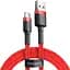 Кабель Baseus Cafule Cable USB to Type-C 2A 3m CATKLF-U09 Red - миниатюра 1