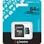 Карта пам'яті Kingston microSDXC Canvas Go! Plus 64GB Class 10 UHS-I U3 V30 A2 + SD адаптер (SDCG4/64GB) [138329] - мініатюра 4