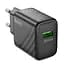СЗУ Hoco CS21A Rich QC3.0 18W (1USB-A) Black - миниатюра 2