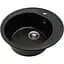Каменная мойка Ventolux Fabia Black Matt Quartz D510x180 мм - миниатюра 2