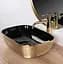 Умивальник Rea Belinda 33x46,5 black/gold brush (REA-U8780), Структурна - мініатюра 4
