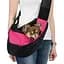 Сумка-переноска для собак Trixie Sling, поліестер, фронтальна, до 5 кг, 50х25х18 см, рожева з чорним - мініатюра 2