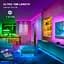 Світлодіодна стрічка Mexllex Led Strip Light 15M, Bluetooth APP і пульт дистанційного керування, Music Sync Changing Color RGB SMD - мініатюра 5