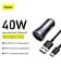 АЗУ Baseus Golden Contactor Pro Dual Quick Charger 40W USB+Type-C+Cable Type-C to Lightning TZCCJD-B0G Grey - мініатюра 5