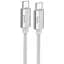 Дата кабель Hoco U134 Primero Type-C to Type-C 240W (1.8m) Gray - мініатюра 1