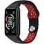 Ремінець DK Silicone Sport Band Nike для Honor Band 6 / 7 (012812) (black / red) - мініатюра 1