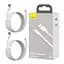 Кабели комплект 2 штуки - Baseus USB to Type-C - Simple Wisdom Data Cable Kit набор 2 кабеля 5 А 1,5 м - миниатюра 1
