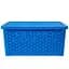 Кошик Diomedea з кришкою 34.5x24.5x15.5 см 10 л блакитний (К13-439)  - мініатюра 2