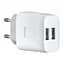 Сетевые зарядные устройства Hoco C73A Glorious dual port charger (EU) Белый - миниатюра 1