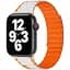 Ремінець WiWU Wi-WB010 Smart Magnetic Silicone для Apple Watch 42/44/45/49mm White/Orange [106831] - мініатюра 1