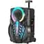 Колонка портативна — караоке система Hoco DS40 8-inches BT speaker with trolley з ручкою на колесах - мініатюра 1
