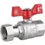 Кран кульовий Thermo Alliance Forte 3/4" ВВ прямий, PN40, з накидною гайкою, метелик SF260W20 - мініатюра 1