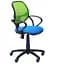 Кресло Байт/АМФ-4 сиденье Сетка серая/спинка Сетка салатовая - мініатюра 1