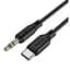 Аудіокабель Borofone BL18 Type-C silicone digital audio conversion cable чорний - мініатюра 1