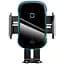 Автодержатель Baseus Light Electric Hold Wireless Charger 15w с беспроводной зарядкой [WXHW03-01] Black [53379] - миниатюра 1