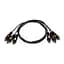 Кабель мультимедійний 3RCA to 3RCA 0.8m Atcom (10808) - мініатюра 1