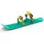 Санки-лыжа Plastkon OneFoot Miniski голубая (49651) - миниатюра 2