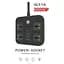 Мережевий фільтр Voltronic TBT90, 4 розетки + 3 USB, 2 м, 3х0,75 мм, 3000 W, Black - мініатюра 2
