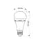 Лампочка TITANUM LED акумуляторна A68 10W E27 4000K 220V (TL-EMA68-10274) - мініатюра 3