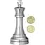 Головоломка Cast Puzzle Cast Chess King silver Шахматный Король 473686 - миниатюра 1