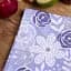Рушник вафельний MirSon №506 Waffle Blue flowers 90х45 см (2200006739678) - мініатюра 2