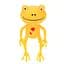 Детская игрушка-антистресс Лягушонок MS 4031(Yellow) размер 13 см, мука - миниатюра 1