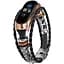 Ремешок винтажный Carprie для фитнес-браслета Xiaomi Mi Band 5 и 6 Type A Black rose gold - миниатюра 1