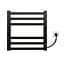 Электрический полотенцесушитель Kosser Герда 500x500 ER тайм. черный ДГ01ER, Черный матовый, Правое - миниатюра 2