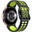Ремешок для Samsung Galaxy Watch 7 - черно-зеленый ширина крепления 20мм силикон Watchbands Galaxy Sport (W48-3WB94705206) - миниатюра 1