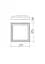 Стельовий світильник BEZEL PL M LED 25W IP54 DB 3000K (SQ) (5.1.2) Redo 9188 - мініатюра 2