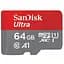 Карта памяти SanDisk 64 GB microSDXC Ultra UHS-I U1 A1 Class 10 (SDSQUAB-064G-GN6IA) - миниатюра 1