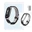 Шкіряний ремінець MiJobs для фітнес-браслета Xiaomi Mi Band 7 Type C чорний, тримач - сріблястий - мініатюра 3