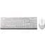 Комплект (клавиатура + мышь) A4Tech F1010 White USB - миниатюра 1