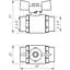 Кран кульовий прямий Q Professional 3/4″ ЗЗ КБ PN40 Q153 - мініатюра 6