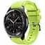 Силиконовый ремешок Watchbands для Samsung Gear S3 Samsung Galaxy Watch 46mm Silver - зелёный (WB001GREEN) - миниатюра 1