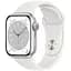 Смарт-годинник Apple Watch Series 8 GPS 41 mm Silver Aluminium Case with White Sport Band - Regular Model A2770 (Grade C) Seller Refurbished - мініатюра 1