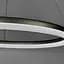 LED люстра подвесная в кольцевом корпусе Ø 83 см Line F | Ст. MJ342-800 Ice Flower Silver - миниатюра 4