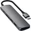 Адаптер Satechi Aluminum Type-C Slim Multi-Port Adapter 4K V2 Space Gray (ST-SCMA2M) - мініатюра 1