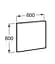 Дзеркало для ванної кімнати Roca Victoria Basic 60 см A812326406 - мініатюра 2