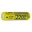 Аккумулятор Rablex 18650 2200mAh Li-ion 3.7V (Желтый) - миниатюра 1