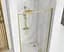 Душові двері Rea Rapid Swing 100 brushed gold REA-K2503, прозорий, золотий - мініатюра 5