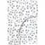 Простирадло Cosas на резинці в дитяче ліжечко 60х120 floret cs8, срібло (FoliageMiniGreyWhite_120) - мініатюра 1