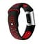 Силіконовий ремінець Primo з перфорацією для фітнес браслета Fitbit Charge 3/4 Black Red/розмір L - мініатюра 3