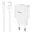 Адаптер мережевий HOCO Leisure Micro USB Cable single port charger C106A комплект зарядний білий - мініатюра 1