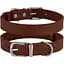 Ошейник для собак BronzeDog Barksi Classic кожаный XL 43-56х3 см коричневый - миниатюра 3