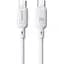 Кабель Baseus Silky Series Fast Charging Cable Type-C to Type-C 100W 2 м Белый - миниатюра 1