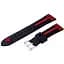 Силиконовый ремешок Primo Dart для часов Motorola Moto 360 2nd gen (46 мм) Black-Red - миниатюра 1