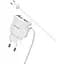 Зарядний пристрій AWEI C5 Travel charger 2USB + Type-C Cable White - мініатюра 1