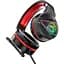 Игровые проводные наушники Hoco W104 Drift, USB, 3.5mm, 2m, Красный - миниатюра 3